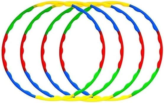 4 Set Hula Hoop Ring Super Baby | Fitness Ring & Hula Hoop for Kids & Adults | Multicolor Plastic Mini Hoop for Indoor & Outdoor Play | Kids Physical Activity & Exercise Equipment-image-27