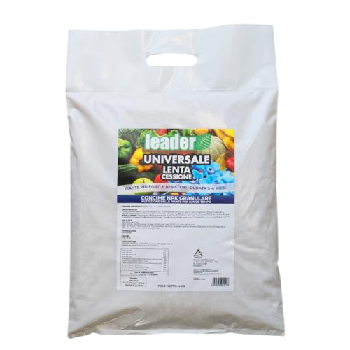 LEADER, Concime Universale Granulare, Lento Rilascio, Nutrizione Delle Piante e Del Terreno a Lungo...