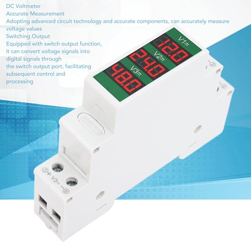 Voltímetro modular para panel eléctrico LiebeWH con pantalla LCD clara 3