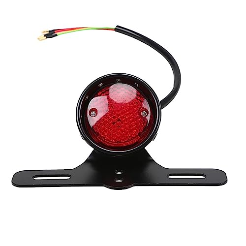 Support de plaque d'immatriculation moto LED feu de freinage éclairage plaque