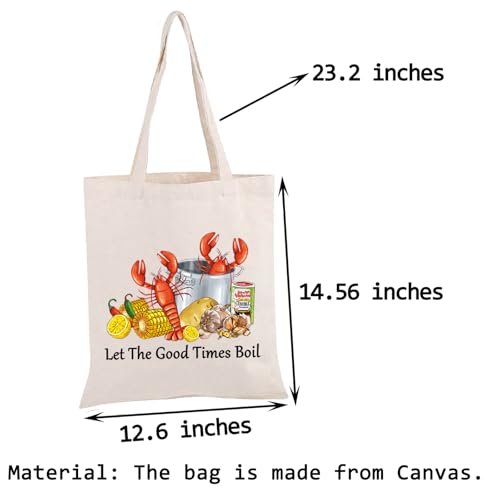 Bolso tote PWHAOO para hervir camarones de Nueva Orleans, regalo navideño para amantes de los camarones miniatura 4
