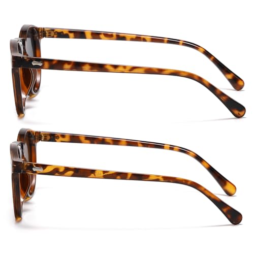 Image of JOVAKIT Vintage Kids Polarized Sunglasses for Girls Boys Age 2-9, Round Sun Glasses for Children UV400 Protection
