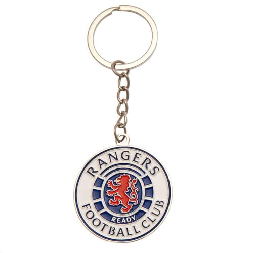 Image of Rangers FC Ready Crest Keyring (One Size) (Blue/White/Red)