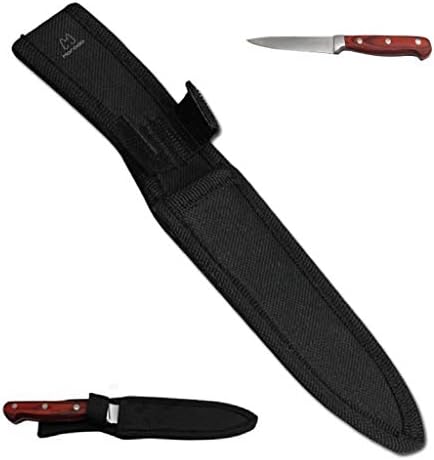 3.5"-5.3" Fruit Knife Universal Knife Scabbard Sheath (Black Nylon)