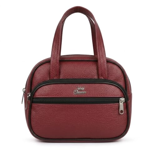 Image of Women's Stylish Trendy Leather Mini Handbag - Fashionable, Compact Purse for Casual and Formal Occasions