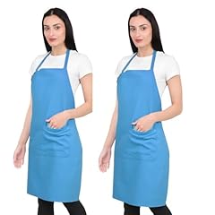 Light Blue Apron Pack of 2