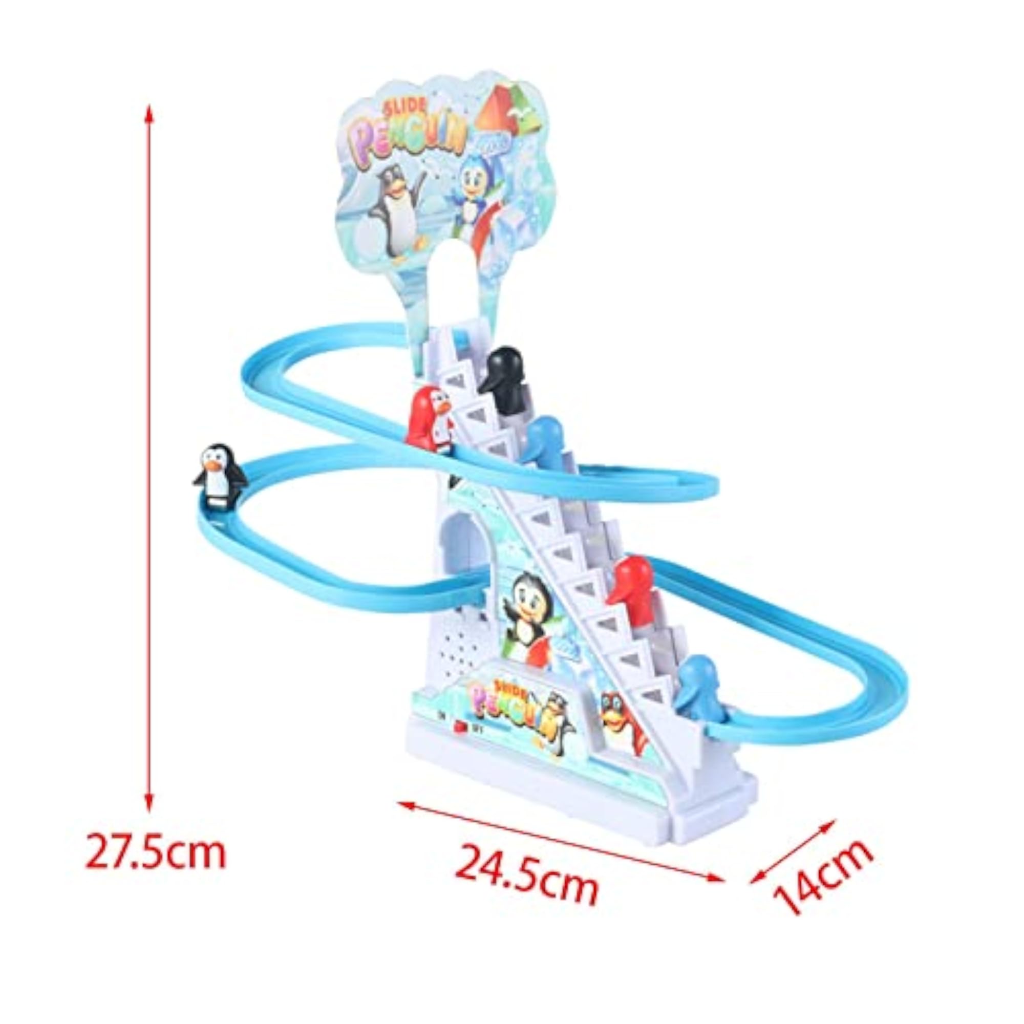 Club Bollywood® Electric Penguin Climbing Stairs Toy