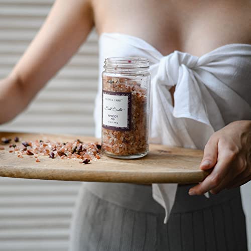 Olivia Care Pink Himalayan Bath Salts - Relieves & Relax Muscles. Exfoliate, Heal, Rejuvenate, Cleansing & Soothes Skin | Made With Natural Ingredients. Fresh Fragrance - 12 Oz (Mixed, 1 Pack) #TOP7