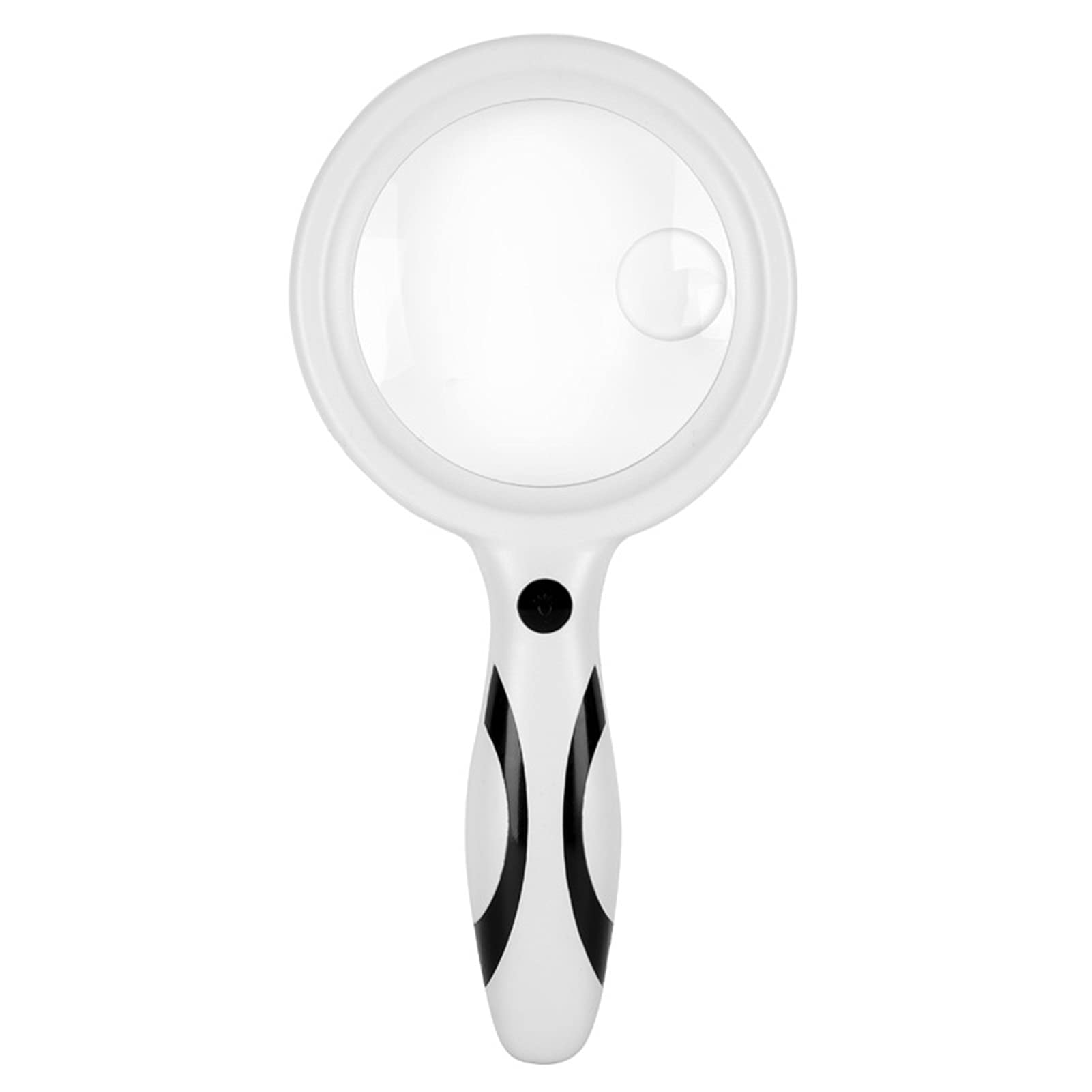 Lente d'Ingrandimento Grande Obiettivo Zoom 5X 10x Nuova Lente d'Ingrandimento Portatile Leggera da 80 mm, Lente per Leggere Hobby Giornali Mappe Monete Artigianato a Maglia
