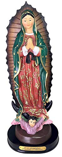 Estatua Virgen de Guadalupe 12 pulgadas miniatura 1