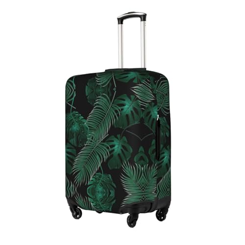 Banana Leaf Green Tsa Approved Luggage Cover For 18-32 Inch Suitcases Scratch-Resistant Stretch Luggage Cover2