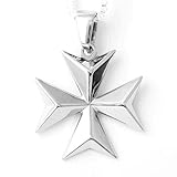Sterling Silver Maltese Cross Pendant