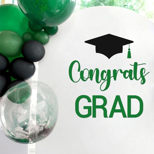 Image of Epakh 2026 Graduation Party Decal Sign for Backdrop Letters Peel and Stick Graduation Sticker for Balloon Arch Decorations Party Sign Wall Decor(Green)