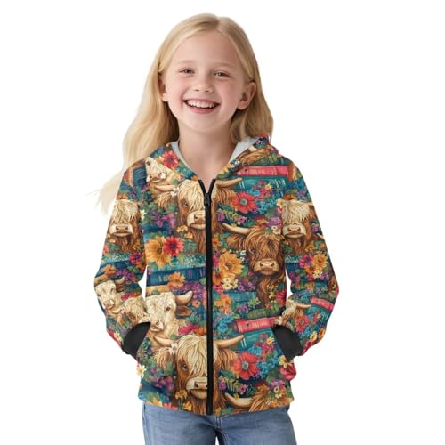 WELLFLYHOM Fleece Full Zip Hoodies Boys 6-16 Long Sleeve Sweatshirts Graphic Athletic Sweater with Pocket Kids Novelty Tops3