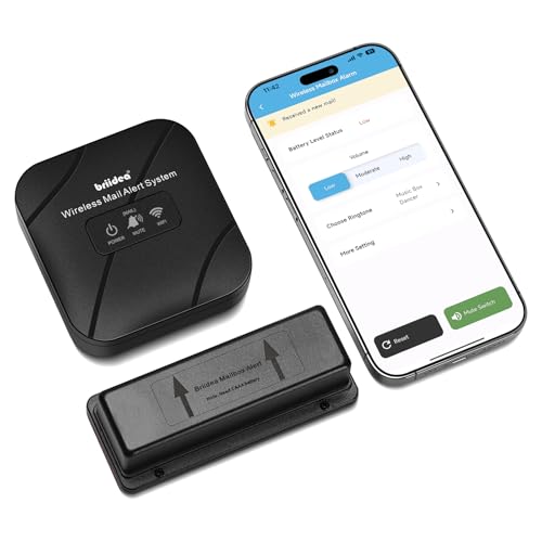 Briidea WiFi Mailbox Alert 300ft Wireless Waterproof
