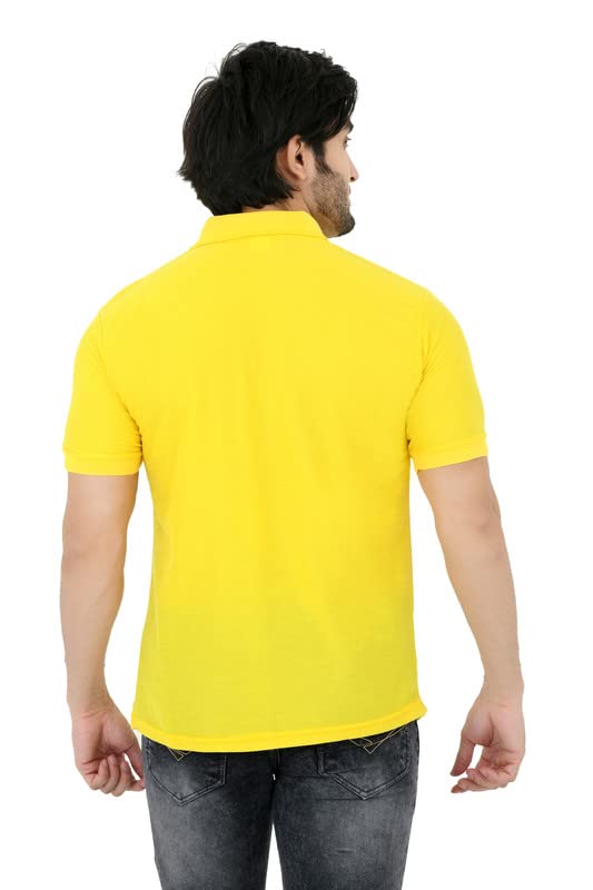 Image of KEOTI Poly Cotton(Mattey) Collar Neck Half Sleeves Tshirt for Men & Boys (Pack of 2), Plain-Regular Fit, Formal /Casual Wear, Polo Tees for Daily Use Stylish Comfortable Men's T-Shirt