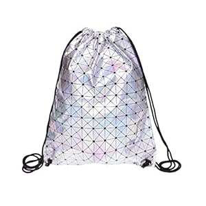 JameStyle26 Gymtas Hipster rugzak metallic stijl tas trekkoord sporttas tas gymtas strandtas gouden bling