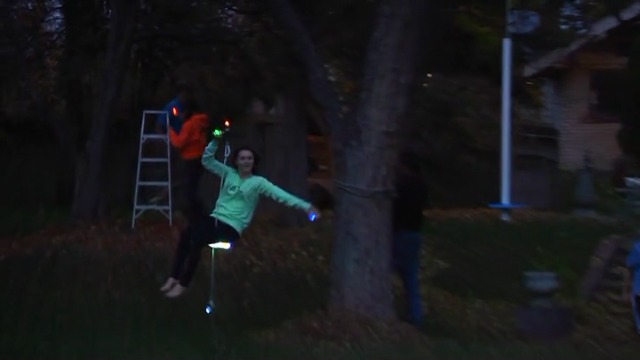 Amazon.com: Slackers 100 ft LED Night Riderz Series Zipline - Kids