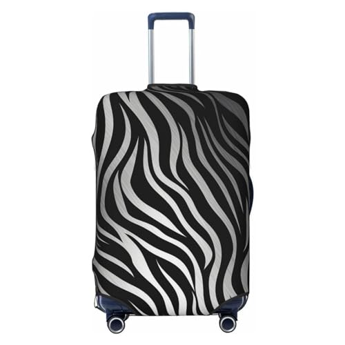 Zebra Print Luggage Cover Washable Suitcase Cover Tsa Approved Elastic Spandex Suitcase Protector Anti-Scratch Travel Baggage Covers Fit 18-32 Inch Luggage