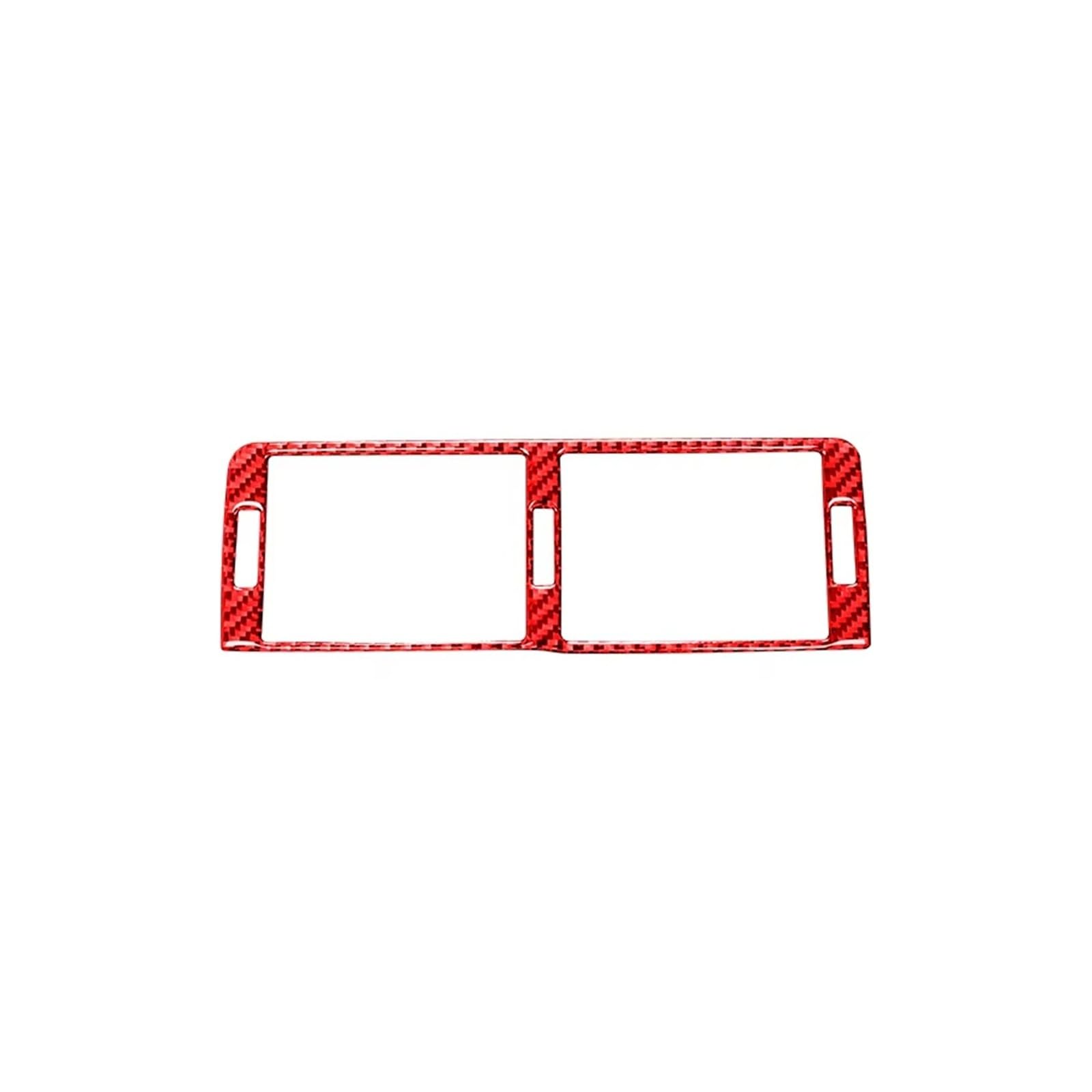 for BMW for 3 Series E46 1999-2004 Car for Dashboard Panel Central Air Outlet Decoration Frame Cover Stickers Interior Trim Cover Panel(Red)