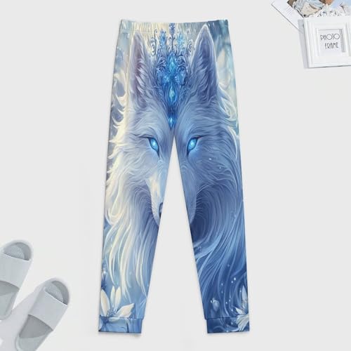 Wolf Men's Pajamas Pants Lightweight Sleep Lounge Pant Pjs Bottoms Casual Sleepwear4