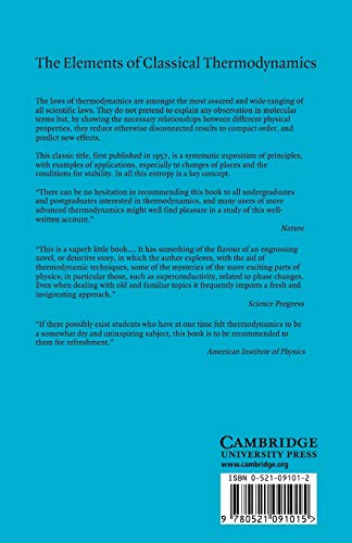 Elements of Classical Thermodynamics:For Advanced Students of Physics - Image 2