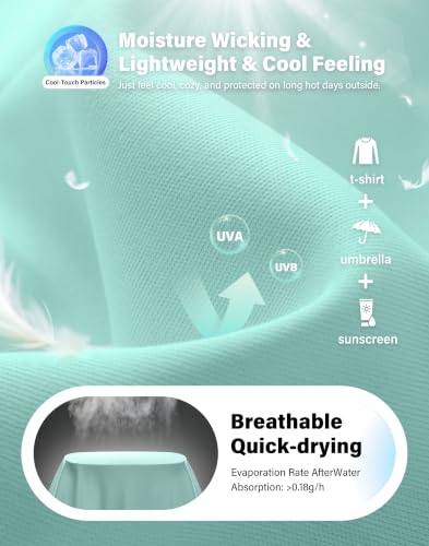 Image of UPF 50+ Sun Shirt for Women Long Sleeve Quick Dry UV Protection Hiking Top