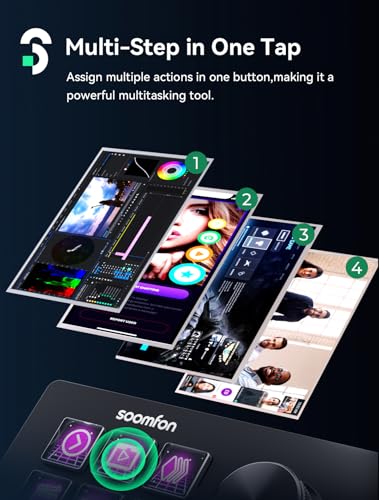 SOOMFON Stream Controller SE Stream Control Deck with 6 Customizable LCD Macro Keys to Trigger Actions in OBS Twitch YouTube for Content Creators Streaming Gaming Compatible with PC & Mac - Image 4