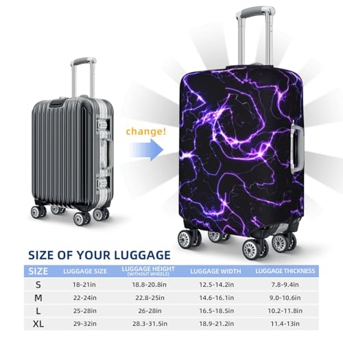 Galaxy Lightning For Travel Luggage Cover Suitcase Protector Fits 18-32 Inch Travel Luggage Protector Elastic Luggage Anti-Scratch Suitcase Cover4