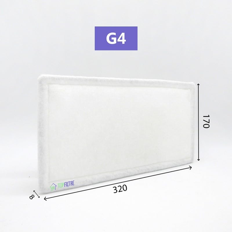 TOP FILTRE - Lot de 3 Filtres : 2 G4 + 1 F7 Charbon Actif Compatibles VMC Double Flux ATLANTIC Optimocosy HR et SAUTER Panega Connectée