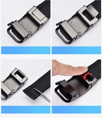 Noos Numney Luxury Men'S Belts White Leather Wolf Head Buckle 1.38 Inch Width Used For Mens Dress Casual Adjustable Belt thumb #3