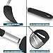 Silicone Spatula Turner Set of 4, GEEKHOM 600°F Heat Resistant Cooking Spatulas for Nonstick Cookware, Large Flexible Kitchen Utensils BPA Free Rubber Spatulas for Pancake, Eggs, Fish, Black