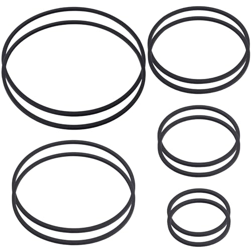 Isslly 10PCS Fish Feeding Rings, 5 Sizes Oval Aquarium Floating Plant Barriers, Foam Fish Feeder Rings, Fish Tank Aquarium Accessories for Fish, Floating Plant - Black