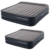 Intex King Inflatable Airbed w/ Built In Pump and Queen Airbed w/ Built-in Pump