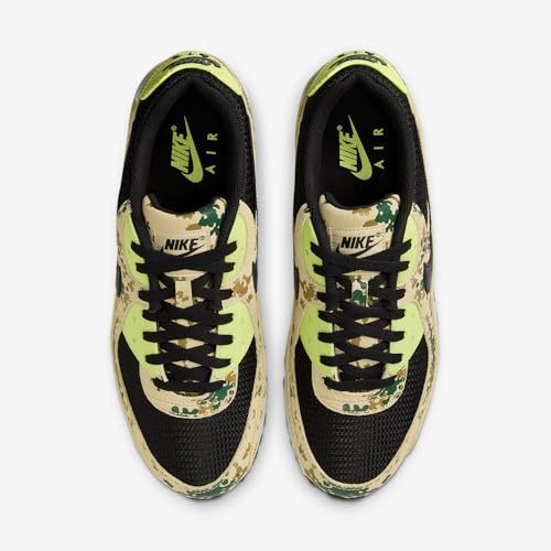 Nike Air Max 90 Premium Men's Shoes (IF1721-700, Team Gold/Light Lemon Twist/Phantom/Black)4