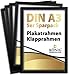 Produktbild 5 Plakatrahmen DIN A3 | 25mm Aluminium Profil, schwarz | inkl. entspiegelter Schutzscheibe und Befestigungsmaterial | Alu Klapprahmen Wechselrahmen Posterrahmen | 5er Sparpack | Dreifke®