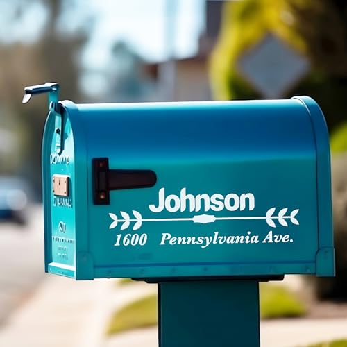 Personalized Mailbox Decals - Custom Address Numbers for House - Mailbox Monogram Decal - Set of Mailbox Numbers - Customized Decal for Mailbox