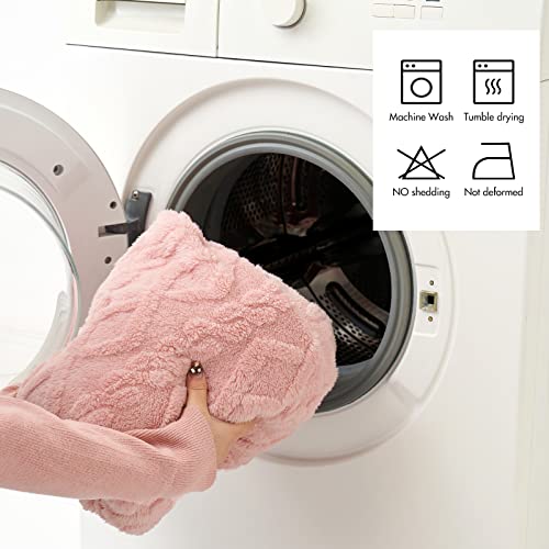 MIULEE Hundedecke 40x60 cm Kuscheldecke Hunde Weiche Decken Katzen Fleecedecke Waschbare Schlafunterlage Geeignet für Hunde, Katzen, Meerschweinchen und andere Tiere Rosa
