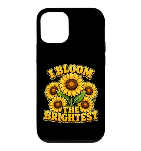 I Bloom The Brightest Sunflower �C���X�s���[�V�����t���[�����O���t�B�b�N �X�}�z�P�[�X iPhone 12/12 Pro �p