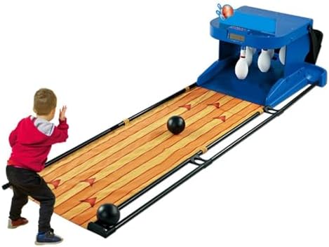 Home Bowling Alley Set for Kids & Adults, Electronic Indoor Bowling Game Console with Automatic Reset, Lighting & Sound Effects, 3.5m/11ft Fun Sports Activity