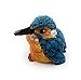 Onwomania Polyresin Figur Eisvogel Kolibri Vogel Trochilidae Tier Dekofigur aus Polyresin Blau 3 cm