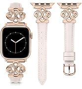 Amazon.co.jp: コンパチブル Apple Watch バンド 本革 キラキラC型 42