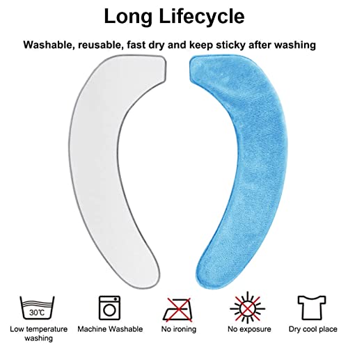 ROMINVIC WC Sitzkissen,Toilettensitzauflagen Waschbar Tuch,Memory WC Sitzkissen,Elektrostatische Absorption WC Sitz,für Damen, Erwartete Mamas, ältere Menschen – Bild 6