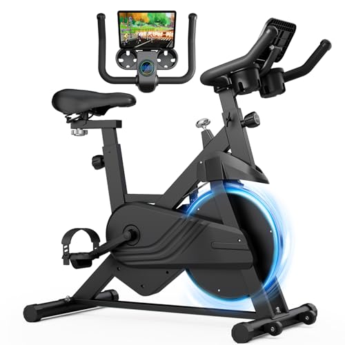 Superun Heimtrainer Fahrrad mit Verstellbarem Magnetwiderstand, Ergometer Hometrainer Fahrrad Leises mit LCD-Monitor und App, Spinning Bike Indoor max 140kg Superun Heimtrainer Fahrrad mit Verstellbarem Magnetwiderstand, Ergometer Hometrainer Fahrrad Leises mit LCD-Monitor und App, Spinning Bike Indoor max 140kg