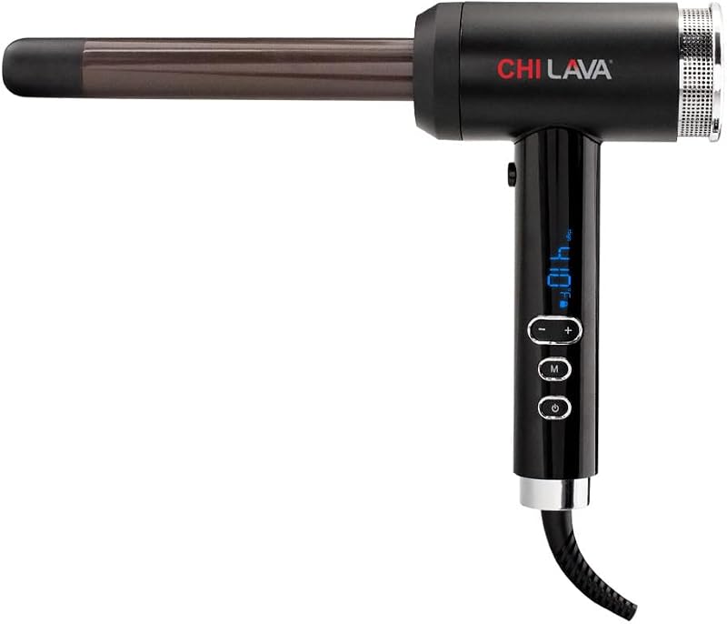 Lava Curl Shot, Hair Curling Wand for Voluminous, Shiny & Long-Lasting Curls, Lower Temperature, Ergonomic, Comfortable Design for Easy Use
