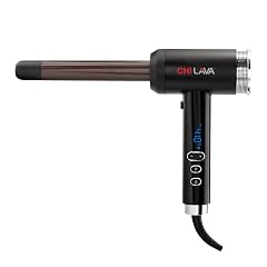 CHI Lava Curl Shot Hair Curling Wand For Voluminous Shiny Long-Lasting Curls Lower Temperature Ergonomic Comfortable Design For
