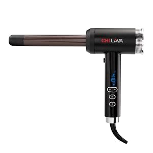 CHI Lava Curl Shot Hair Curling Wand For Voluminous Shiny Long-Lasting Curls Lower Temperature Ergonomic Comfortable Design For
