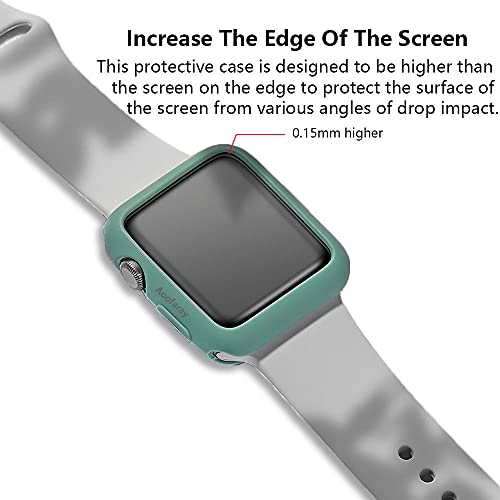 [22 Pack] Aoofaray For Apple Watch Case 41Mm 38Mm 40Mm Series 3/2 Premium Soft Flexible Tpu Thin Lightweight Protective Bumper And Smartwatch Screen Protectors For Iwatch #TOP3