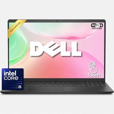 Dell 15 DC15250 Touchscreen Laptop, Intel Core i5-1334U 10-Core Processor, 8GB DDR5 RAM, 256GB PCIe SSD, 15.6" FHD Touch Display, Wi-Fi 6, USB-C, Windows 11, Copilot, Business & Student Computer