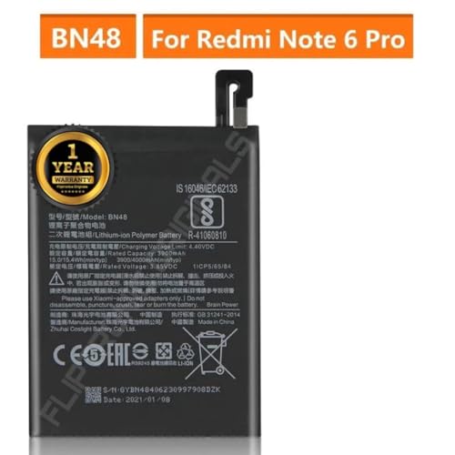 Image of BN48 Battery for Redmi Note 6 pro M1806E7TG / M1806E7TH / M1806E7TI Battery with 1 Year Warranty**** (U30)